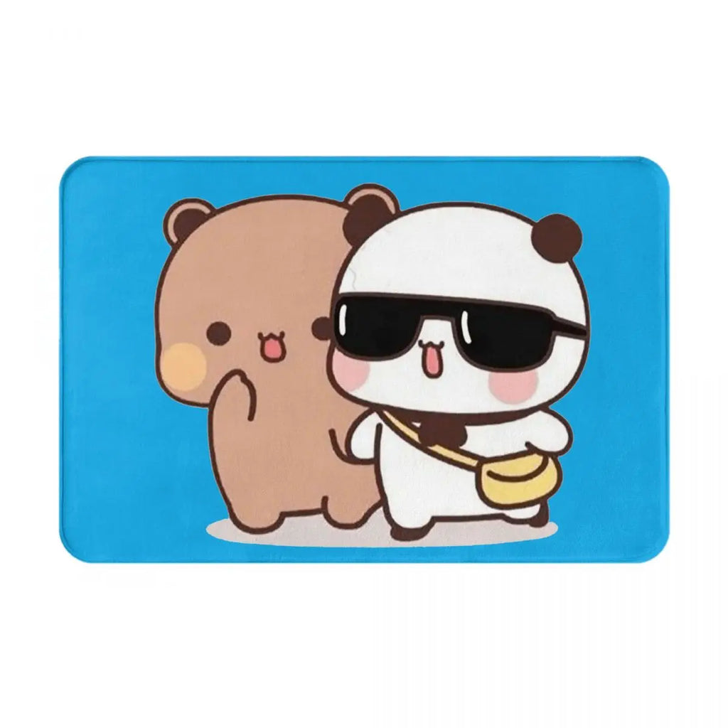 Bear And Panda Bubu Dudu Balloon Anti-slip Doormat Floor Mat Carpet Rug for Kitchen Entrance Bathroom Living room Footpad Mats